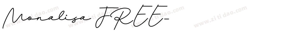 Monalisa FREE字体转换